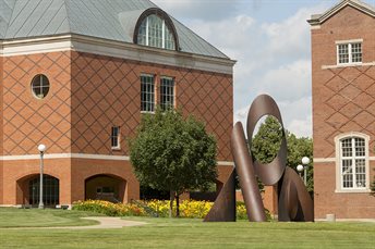 Sculpture on the Bardeen Quad